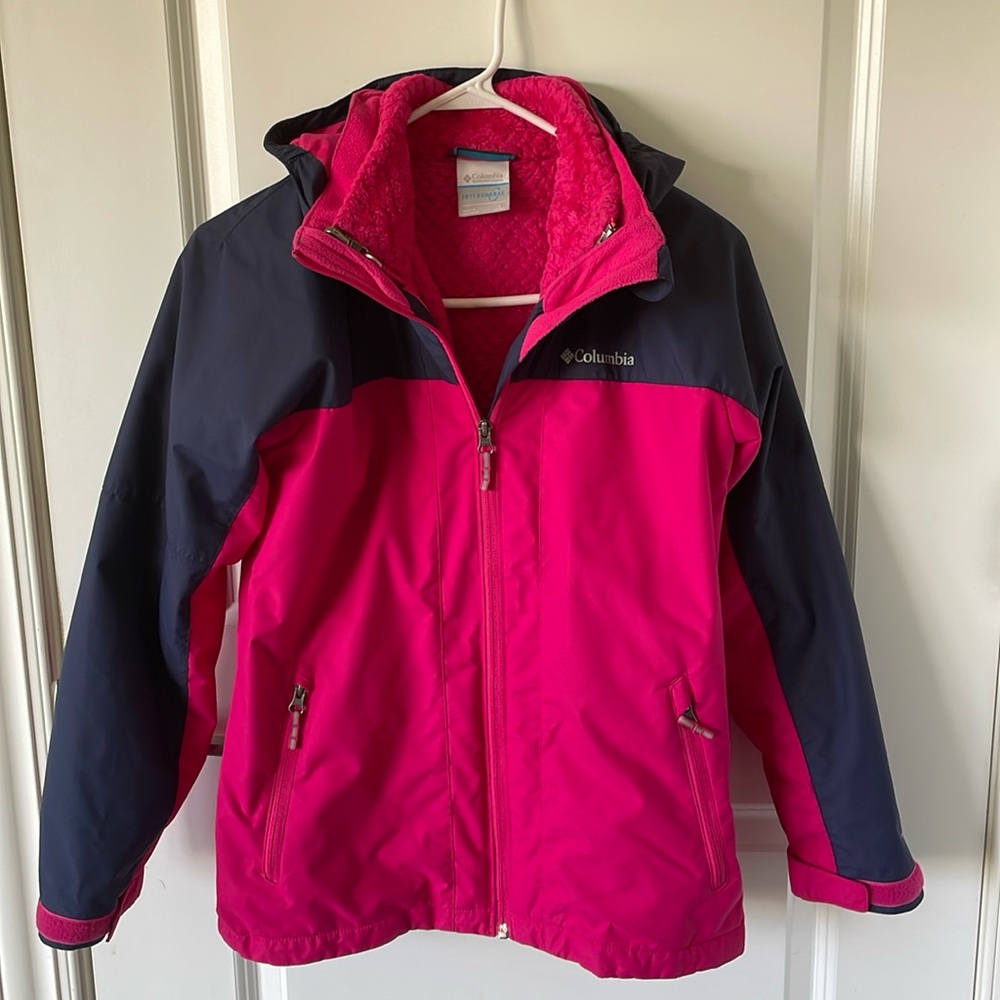 Girls Columbia, interchange jacket size large
